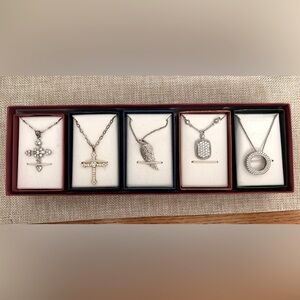 Silver Style QVC necklace set